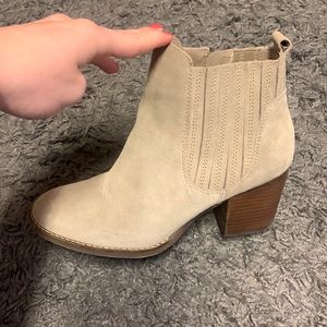 Tan Booties Worn Once